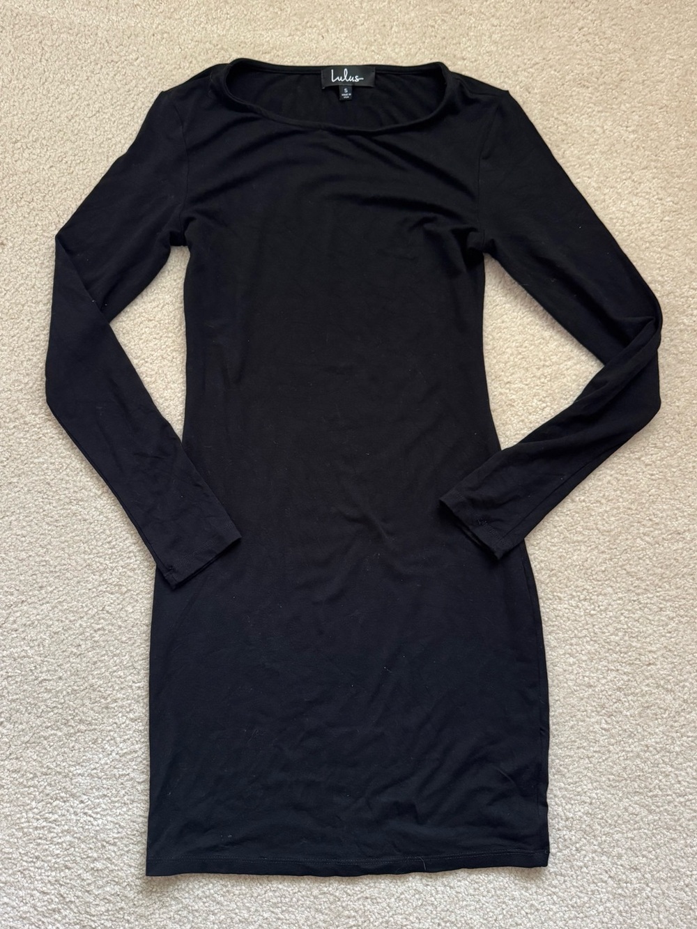 Lulus Long Sleeve Black Dress